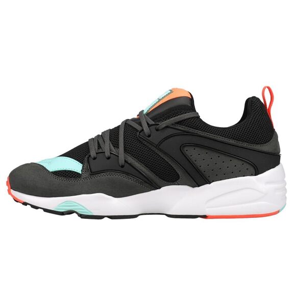PUMA Blaze of Glory Reverse Classics Puma Black/Steel Gray/Fiery Coral 9 D (M)